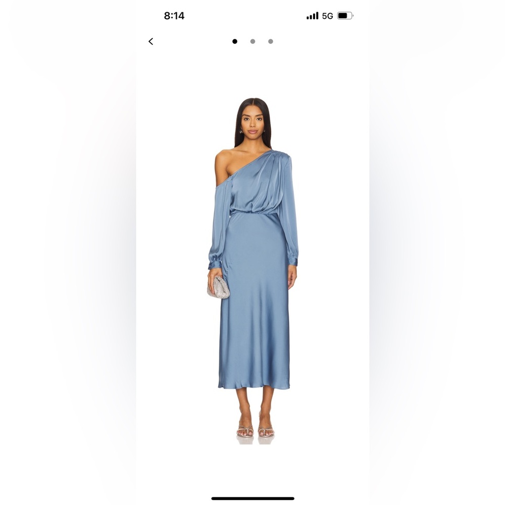 ASTR Satin Midi Dress